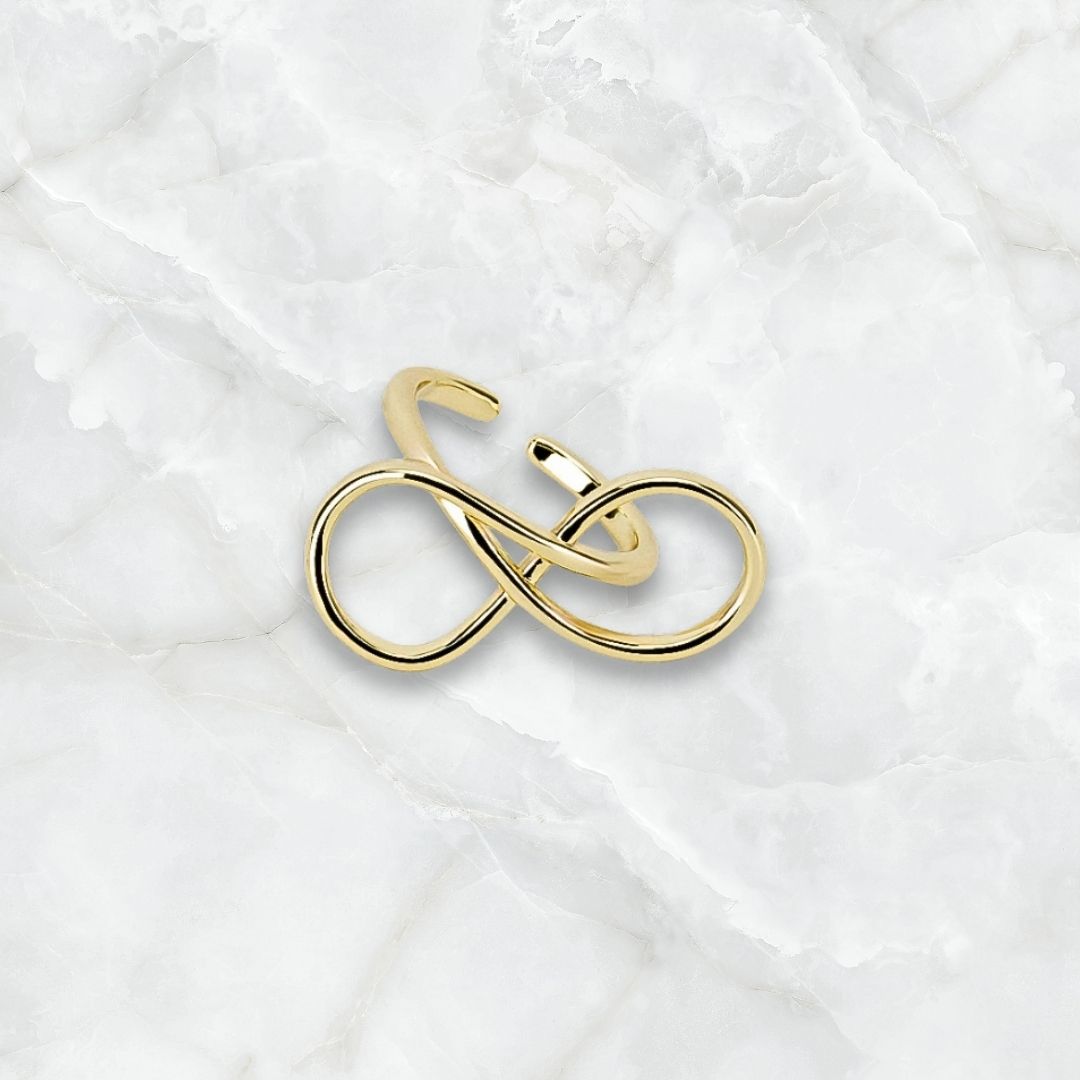 Anillo Dama Ajustable Diseño de Infinito